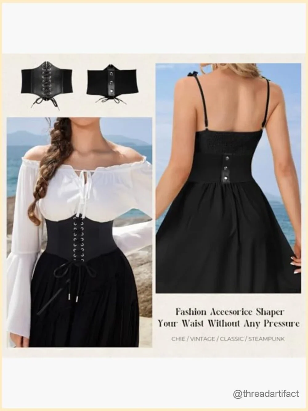 Lace-up Cinch Belt Corset Elastic Waist Belt Shapewear
